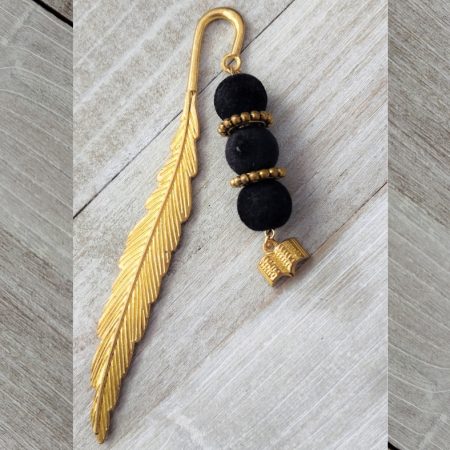 Black & Gold Metal Bookmark