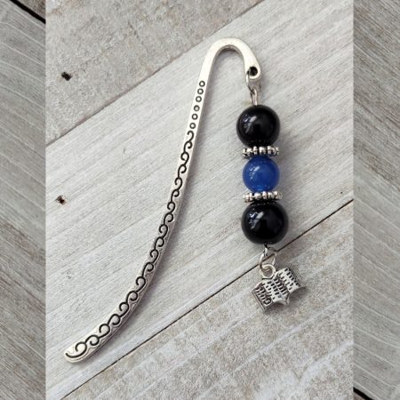 Blue and Black Bookmarks (Silver)